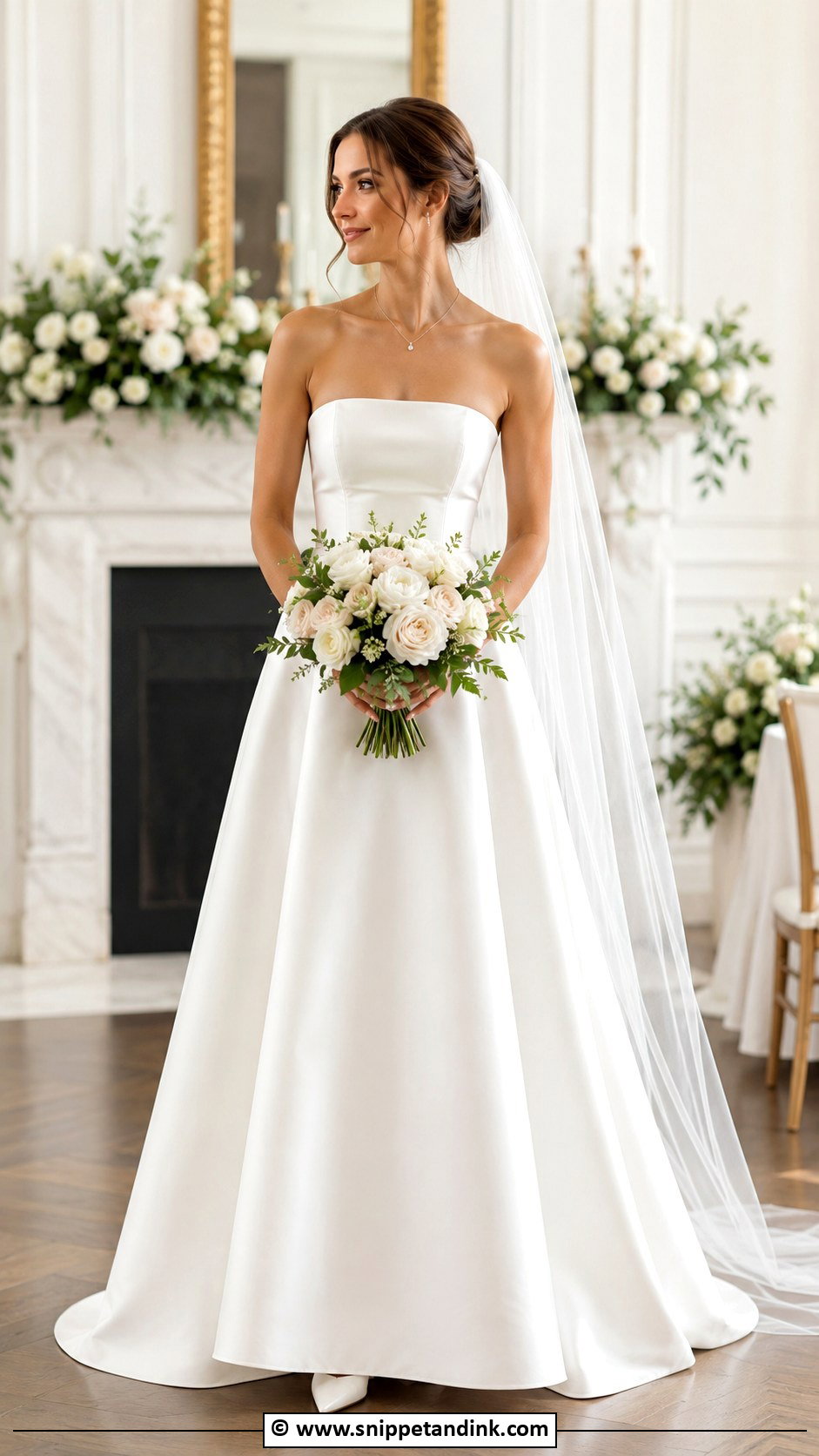 Simple Strapless Wedding Dress - Snippet and Ink - 35 Simple Elegant Wedding Dress Ideas