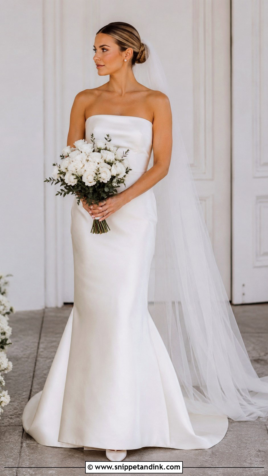 Simple Strapless Wedding Dress - Snippet and Ink - 25 Schlichtes Hochzeitskleid Ideas