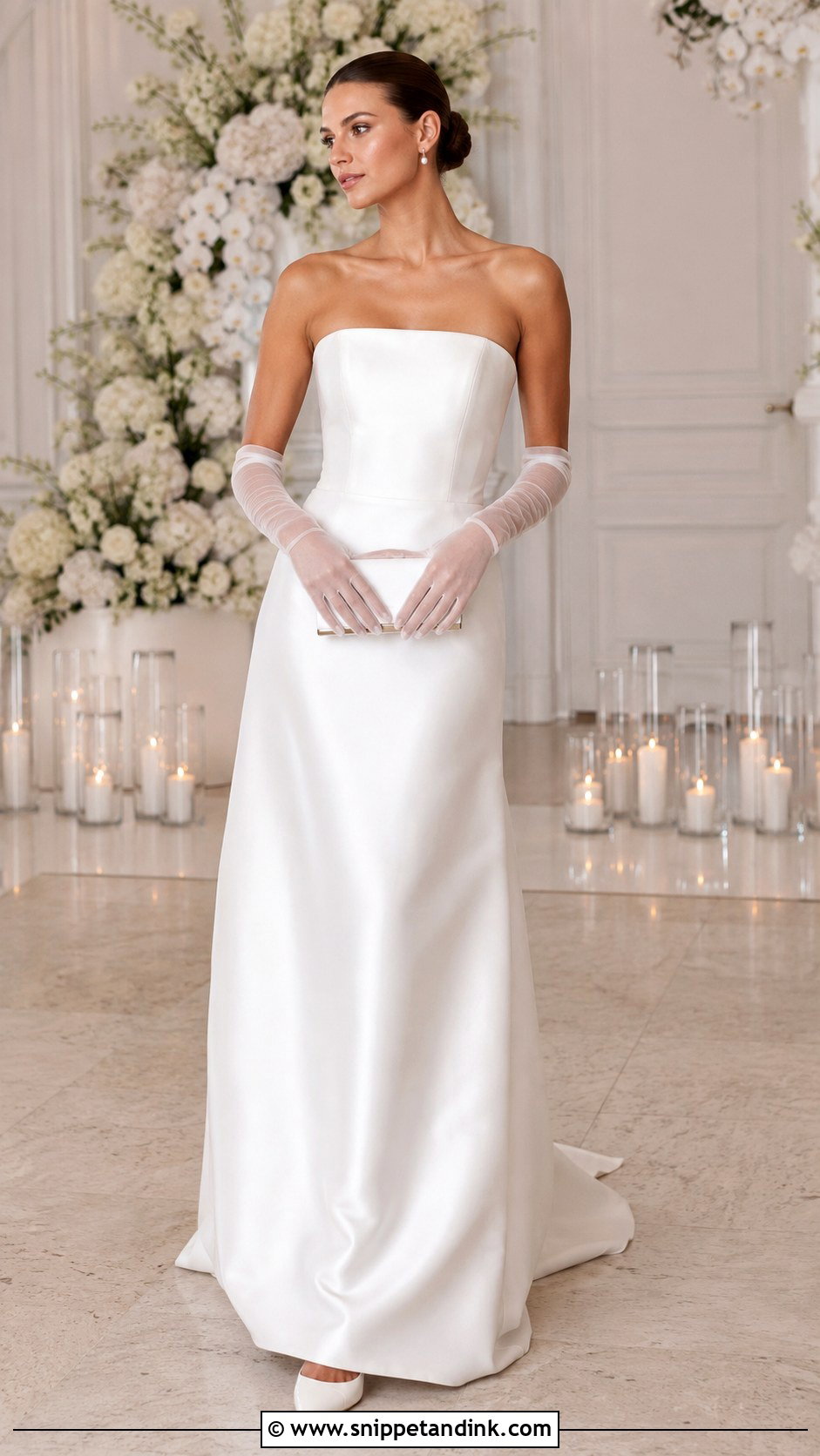 Simple Strapless Wedding Gown - Snippet and Ink - 25 Simple Wedding Gown Ideas
