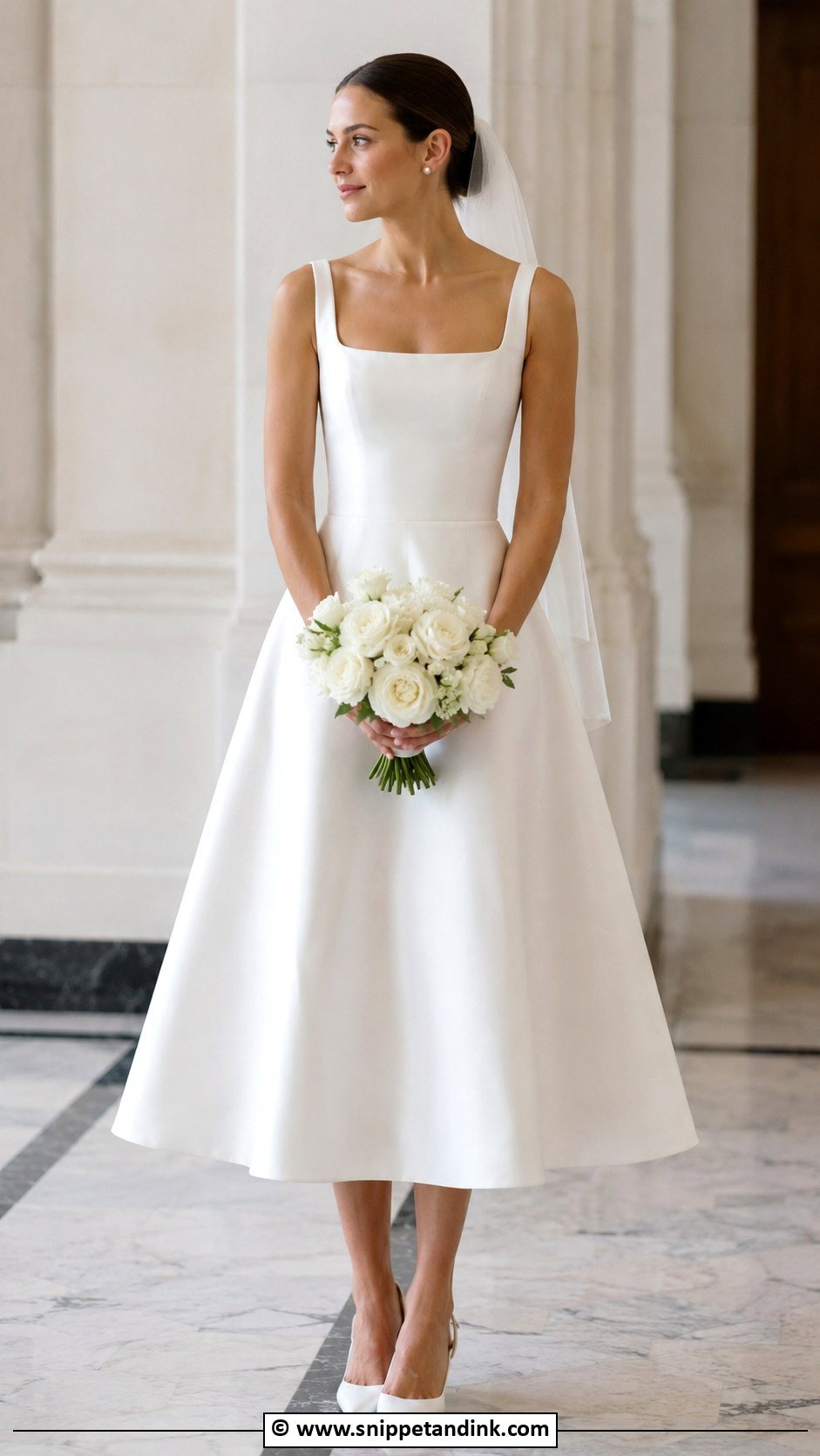 Simple Tea Length Wedding Dress - Snippet and Ink - 35 Simple Elegant Wedding Dress Ideas
