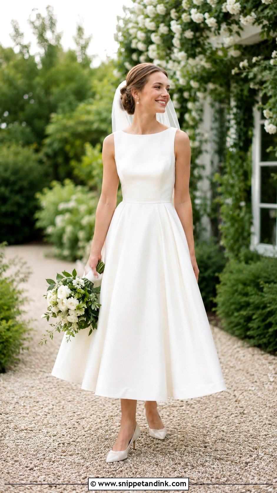 Simple Tea Length Wedding Dress - Snippet and Ink - 25 Schlichtes Hochzeitskleid Ideas