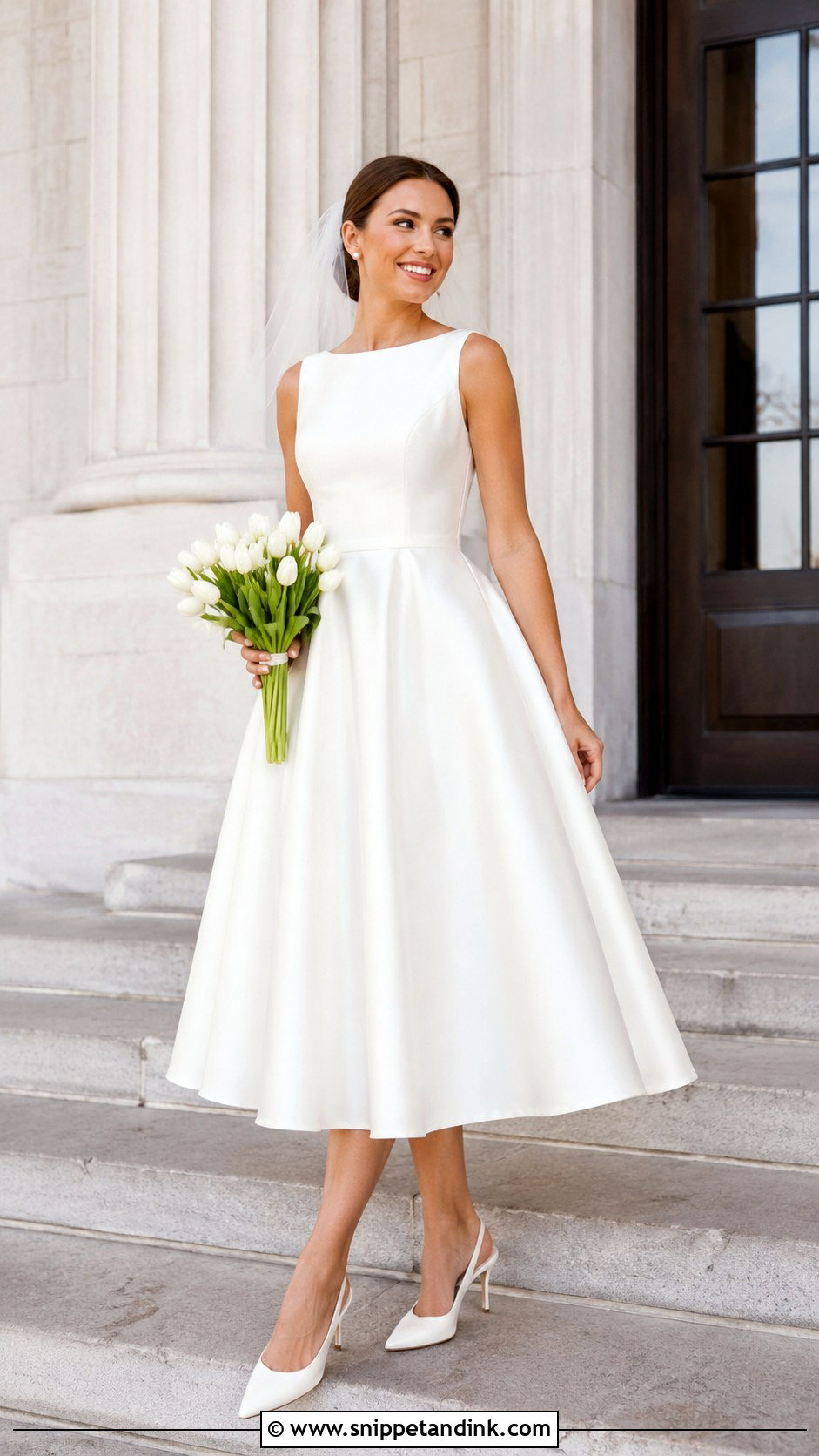 Simple Tea Length Wedding Dress - Snippet and Ink - 20 Bride Dress Simple Elegant Ideas