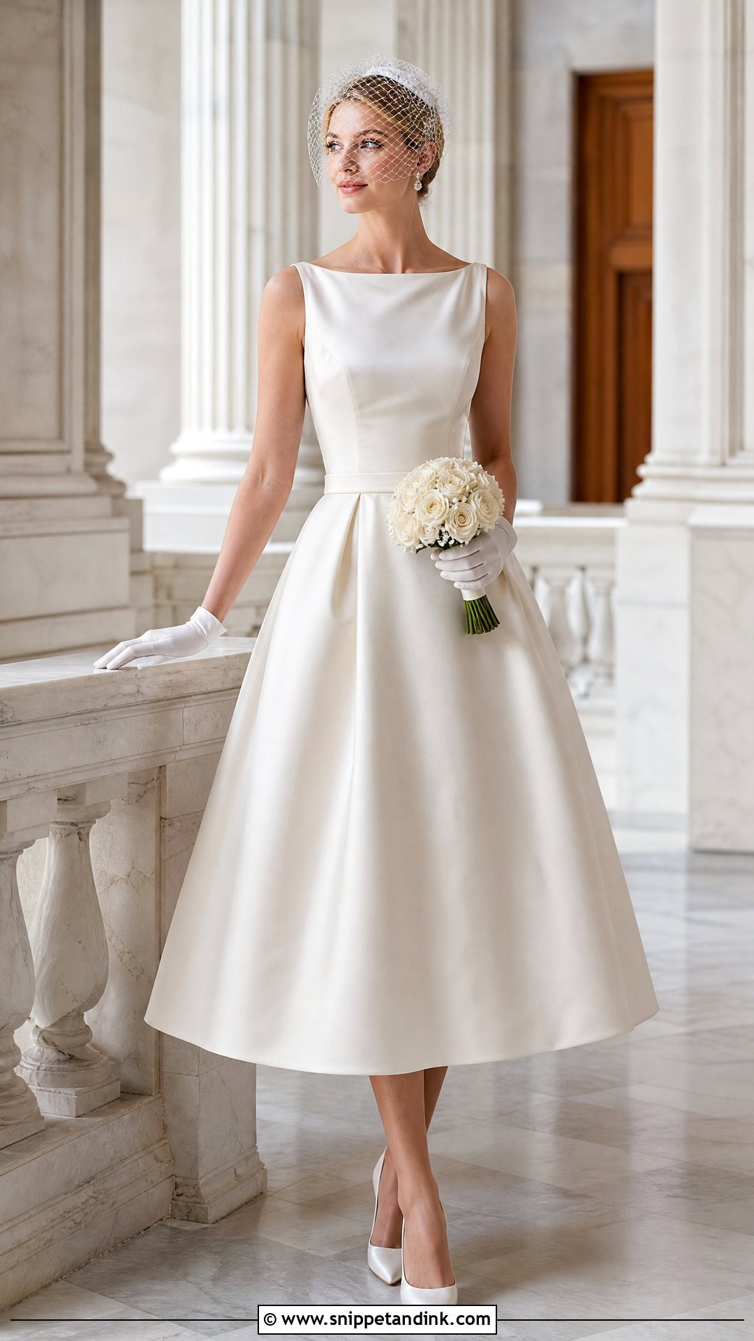Simple Tea Length Wedding Dress - Snippet and Ink - 20 Simple Dream Wedding Dresses