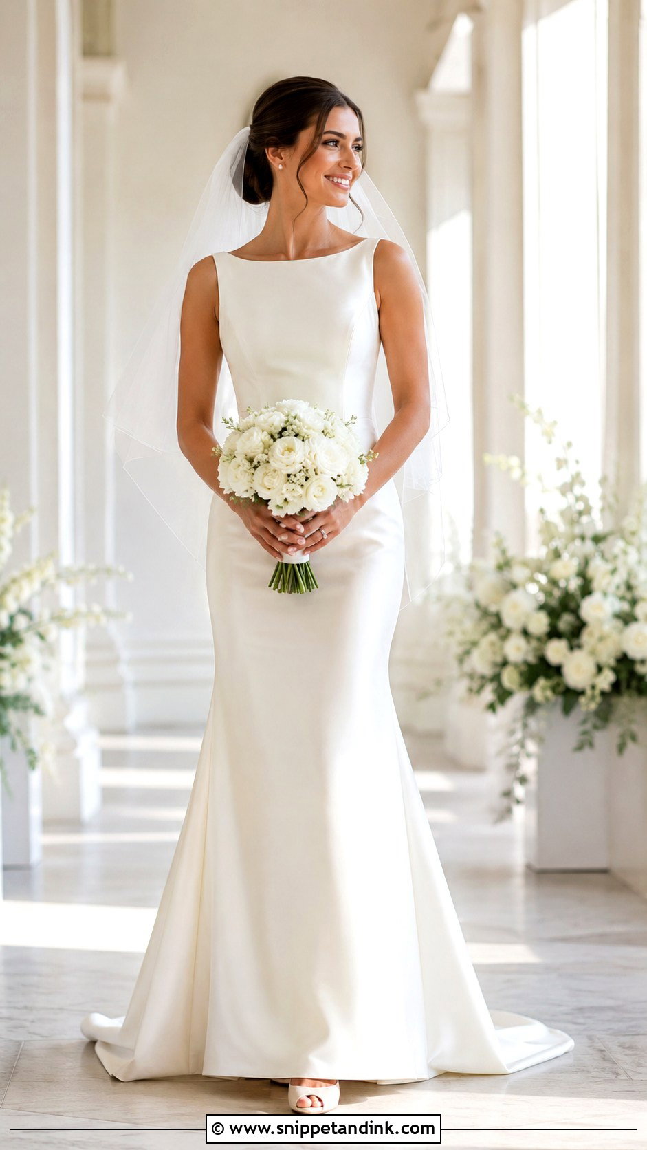 Simple Veil Bride Outfit - Snippet and Ink - 25 Classy Bride Ideas