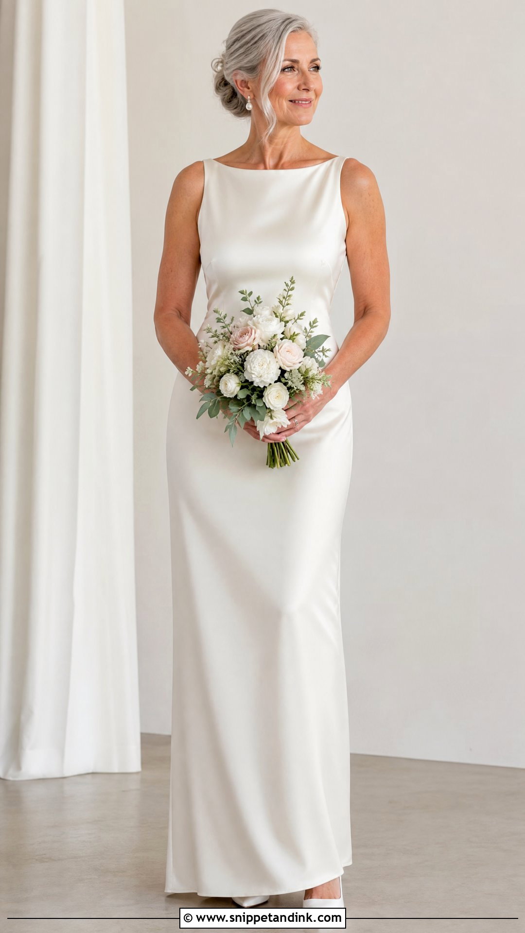 Simple Wedding Dress - Snippet and Ink - 25 Over 50 Bride Wedding Dresses
