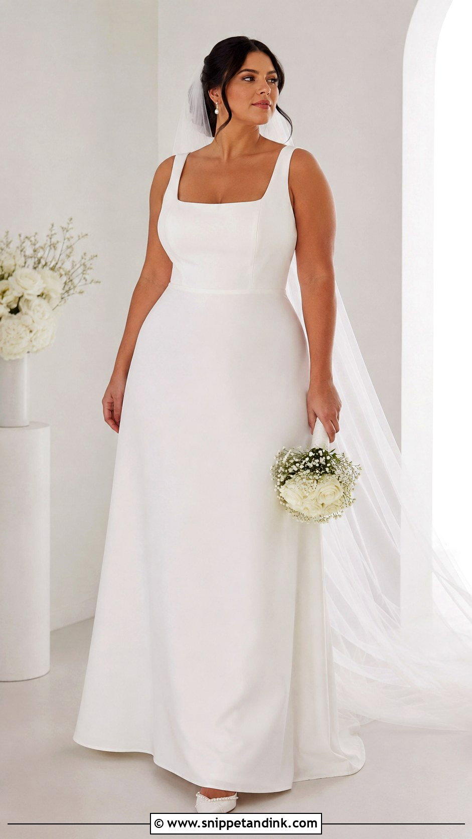 Simple Wedding Dress For Curvy Brides - Snippet and Ink - 30 Wedding Dresses for Curvy Brides