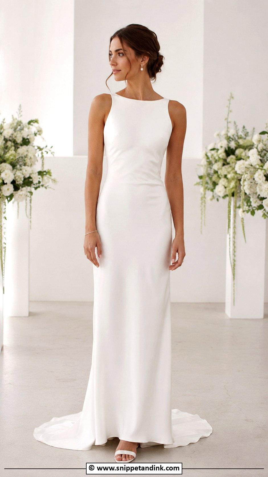 Simple Wedding Dress Look - Snippet and Ink - 30 Wedding Look Ideas