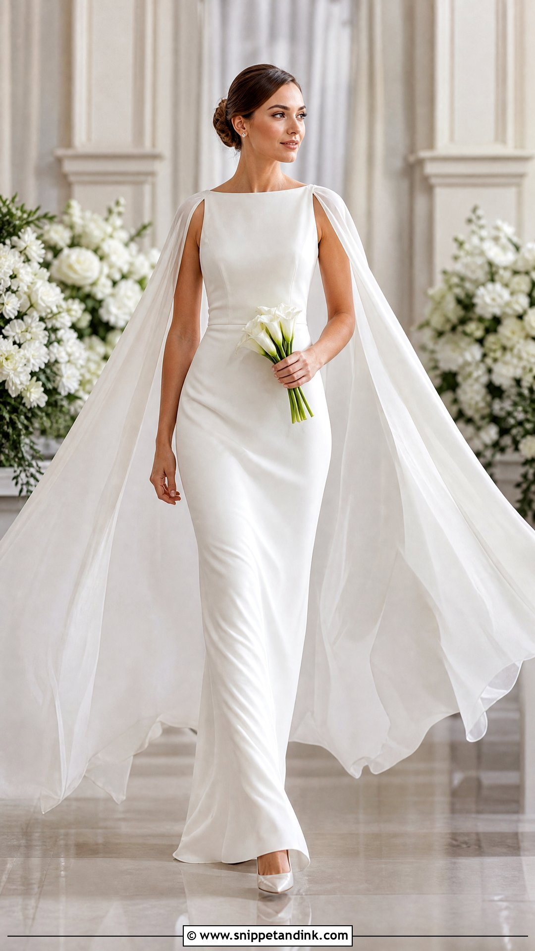 Simple Wedding Dress With Cape - Snippet and Ink - 20 Unique Simple Wedding Dress Ideas
