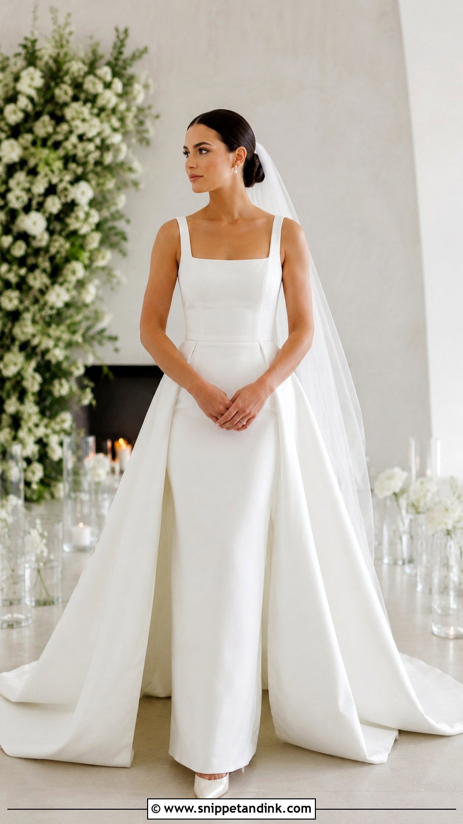 Simple Wedding Dress With Detachable Skirt - Snippet and Ink - 20 Wedding Dresses with Detachable Skirt