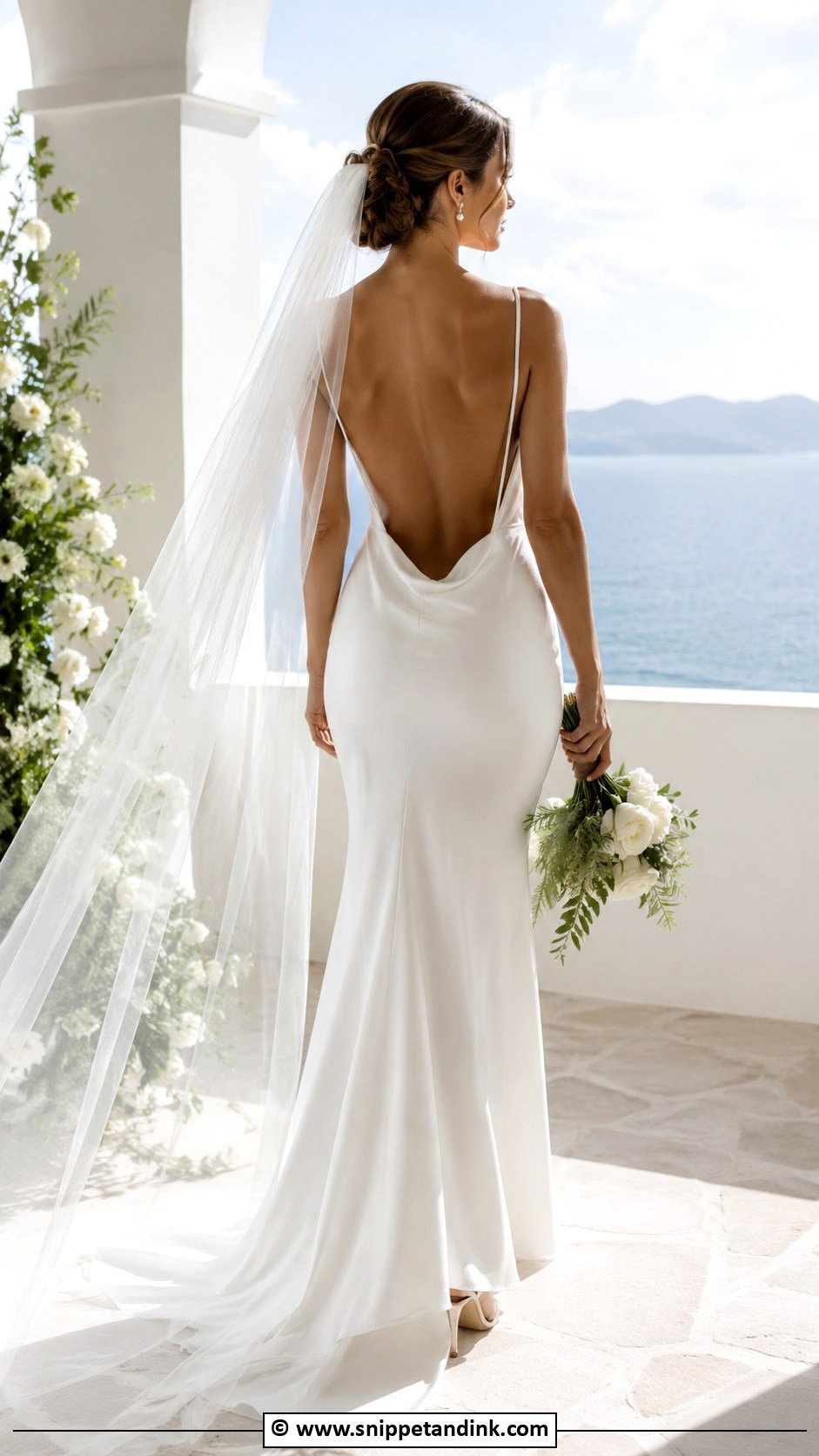 Simple Wedding Dress With Low Back - Snippet and Ink - 35 Simple Elegant Wedding Dress Ideas