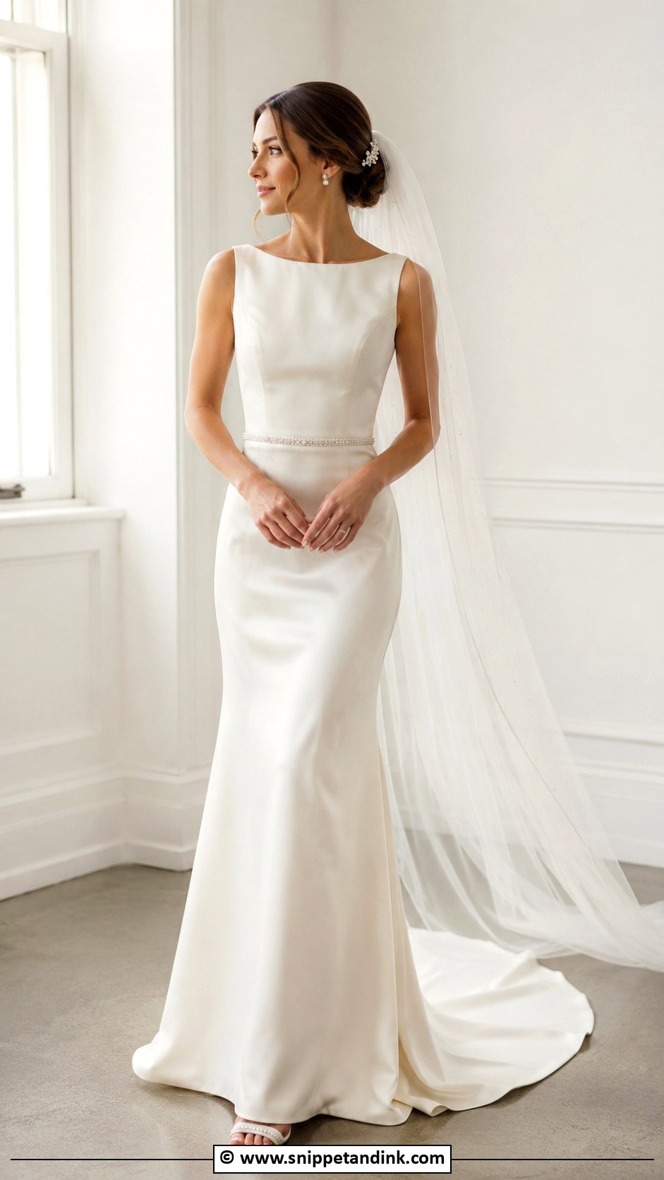Simple Wedding Dress With Pearls - Snippet and Ink - 30 Simple Timeless Wedding Dress Ideas
