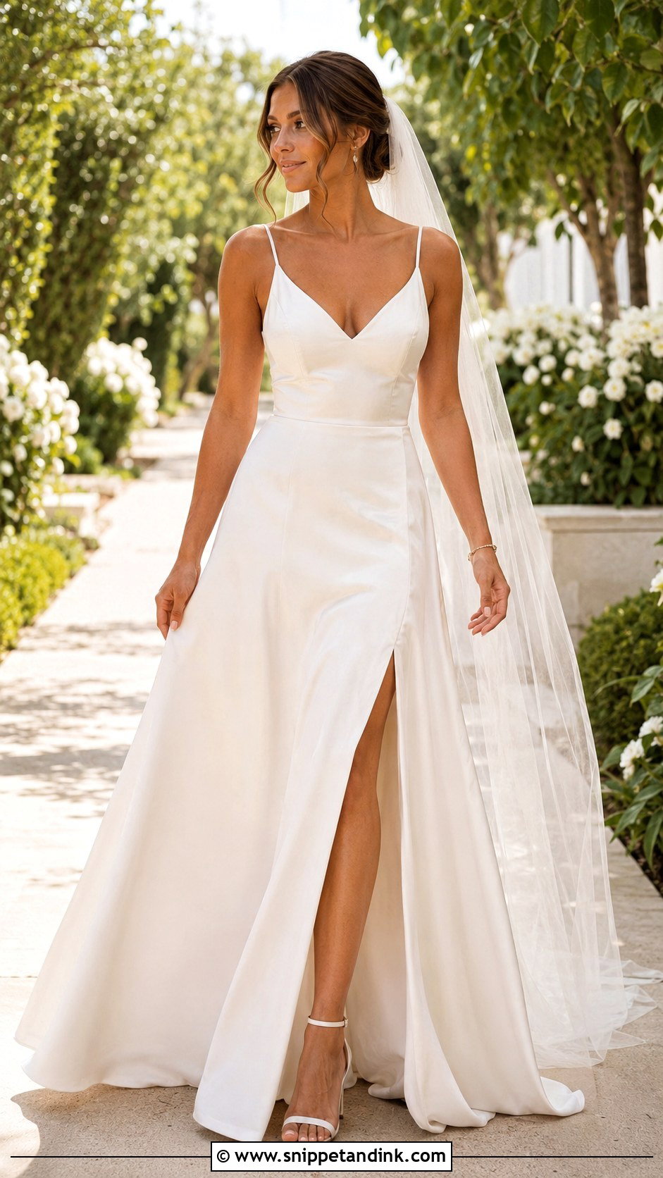 Simple Wedding Dress With Slit - Snippet and Ink - 25 Schlichtes Hochzeitskleid Ideas