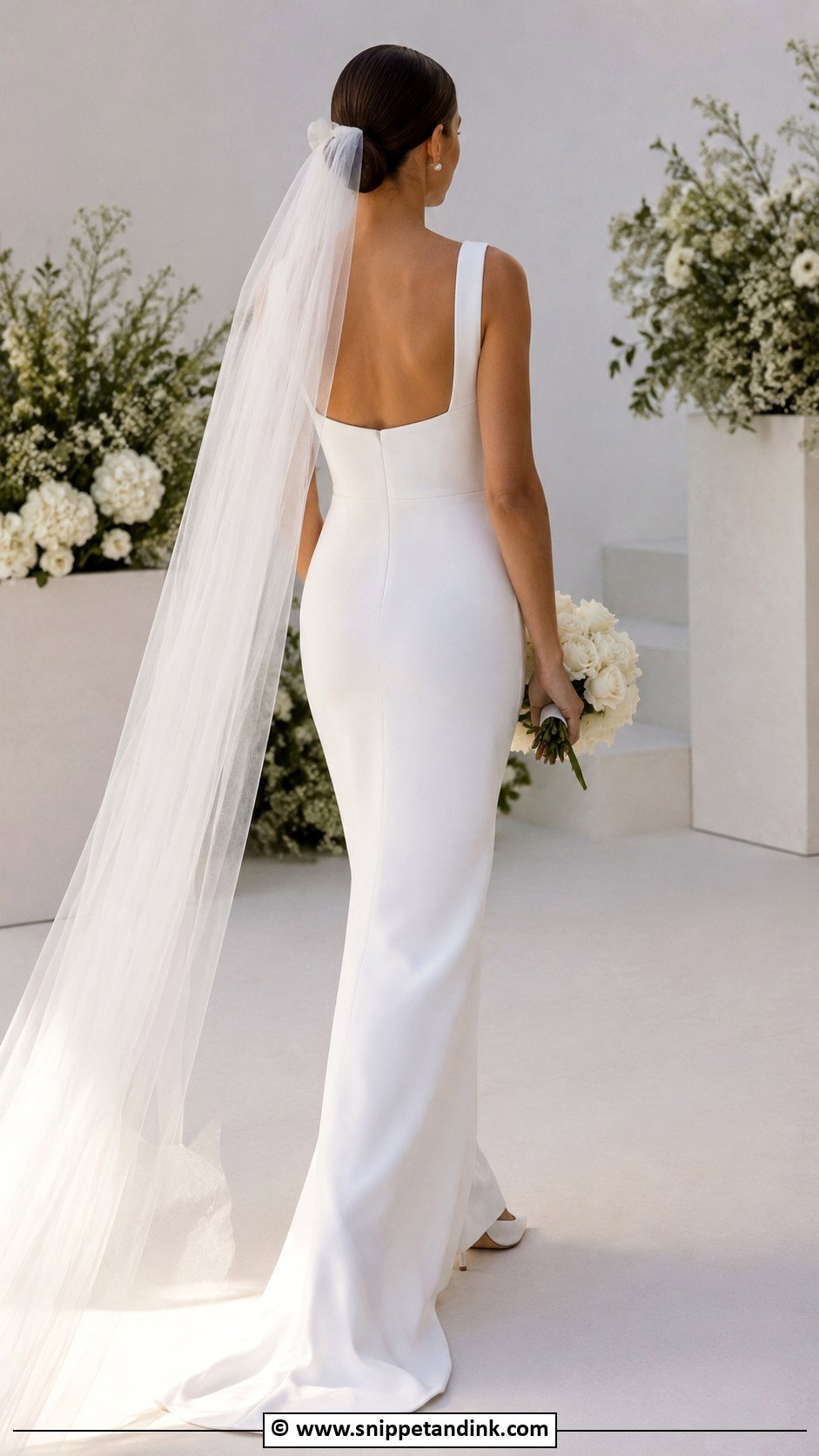 Simple Wedding Dress With Square Back - Snippet and Ink - 35 Simple Elegant Wedding Dress Ideas