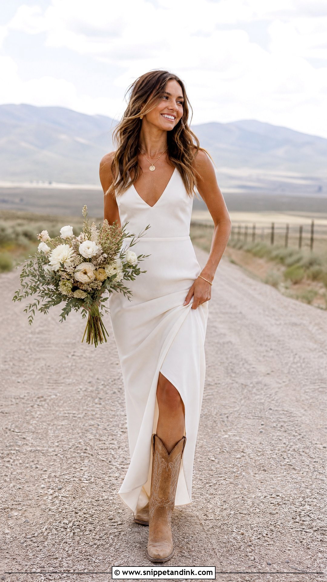 Simple Wedding Dress With Tan Boots - Snippet and Ink - 25 Wedding Dress with Boots Ideas