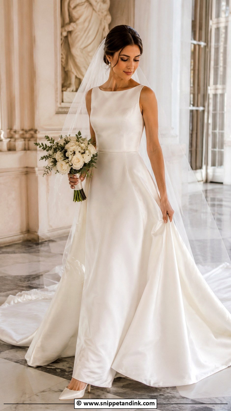 Simple Wedding Dress With Train - Snippet and Ink - 30 Simple Timeless Wedding Dress Ideas