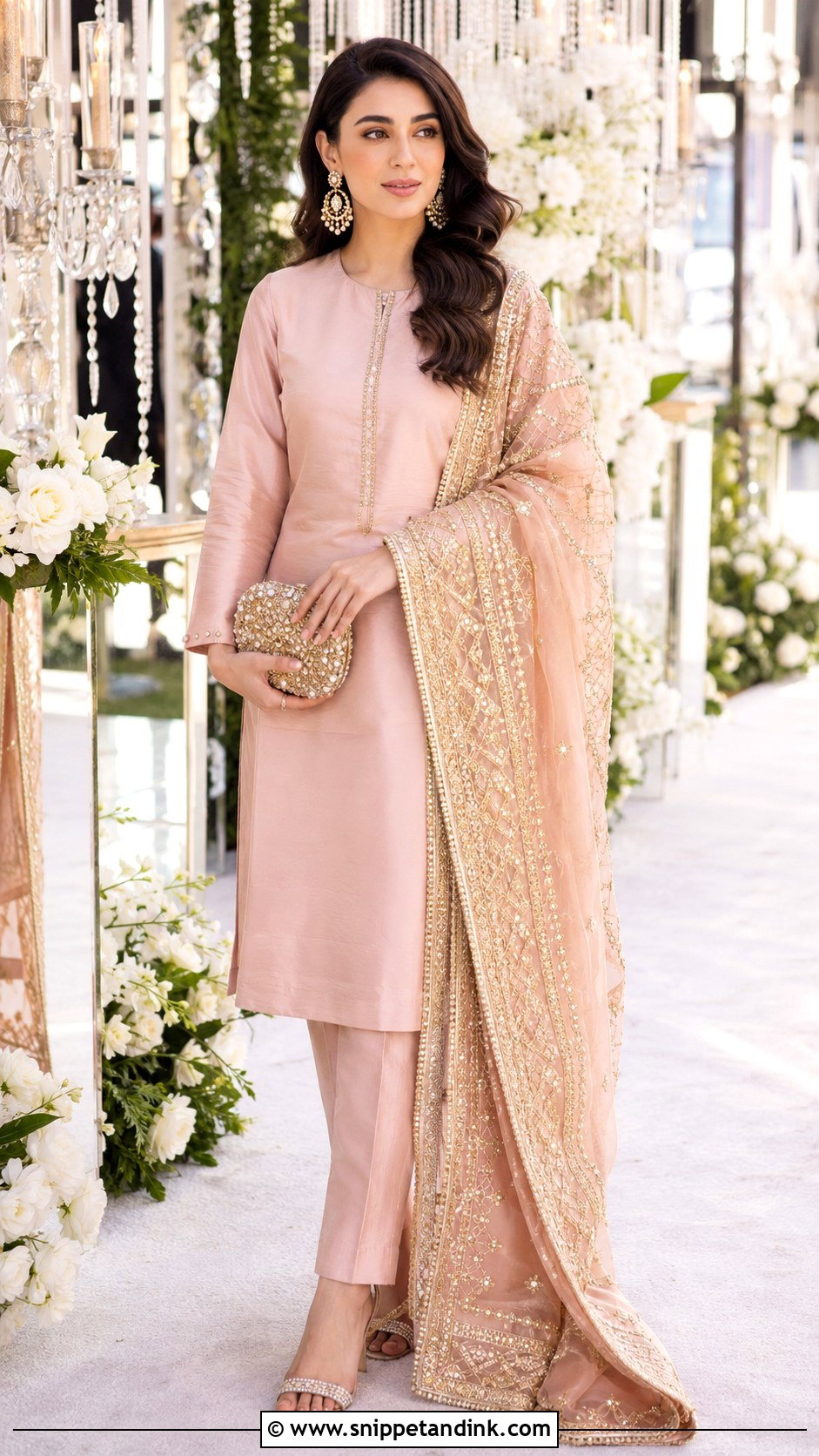 Simple Wedding Guest Suit With Heavy Dupatta - Snippet and Ink - 30 Simple Suit with Heavy Dupatta Ideas
