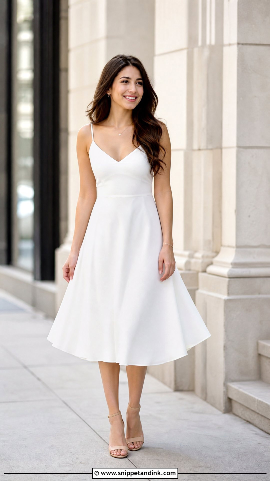 Simple White Dress For Pre Wedding Shoot - Snippet and Ink - 25 Dresses for Pre Wedding Shoot