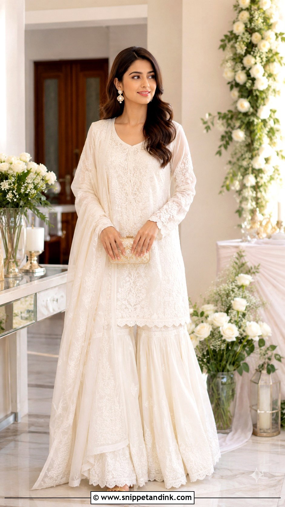 Simple White Roka Outfit - Snippet and Ink - 25 Roka Ceremony Outfits Simple