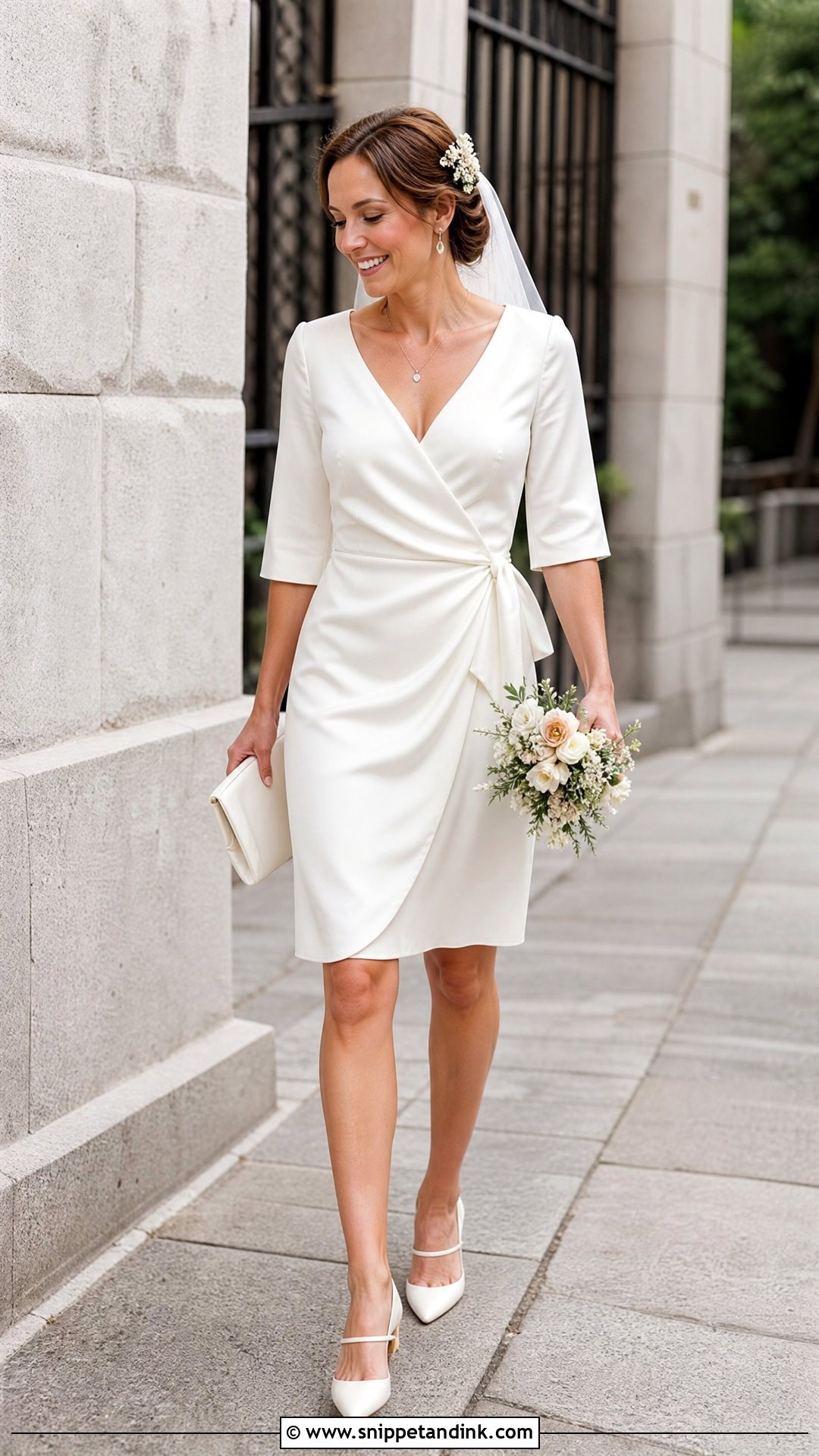 Simple Wrap Wedding Dress - Snippet and Ink - 20 Wedding Dresses Simple Short