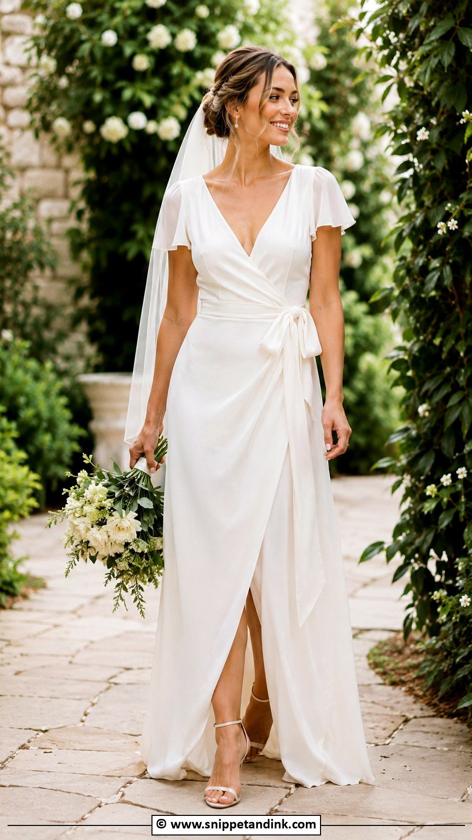 Simple Wrap Wedding Dress - Snippet and Ink - 35 Simple Elegant Wedding Dress Ideas