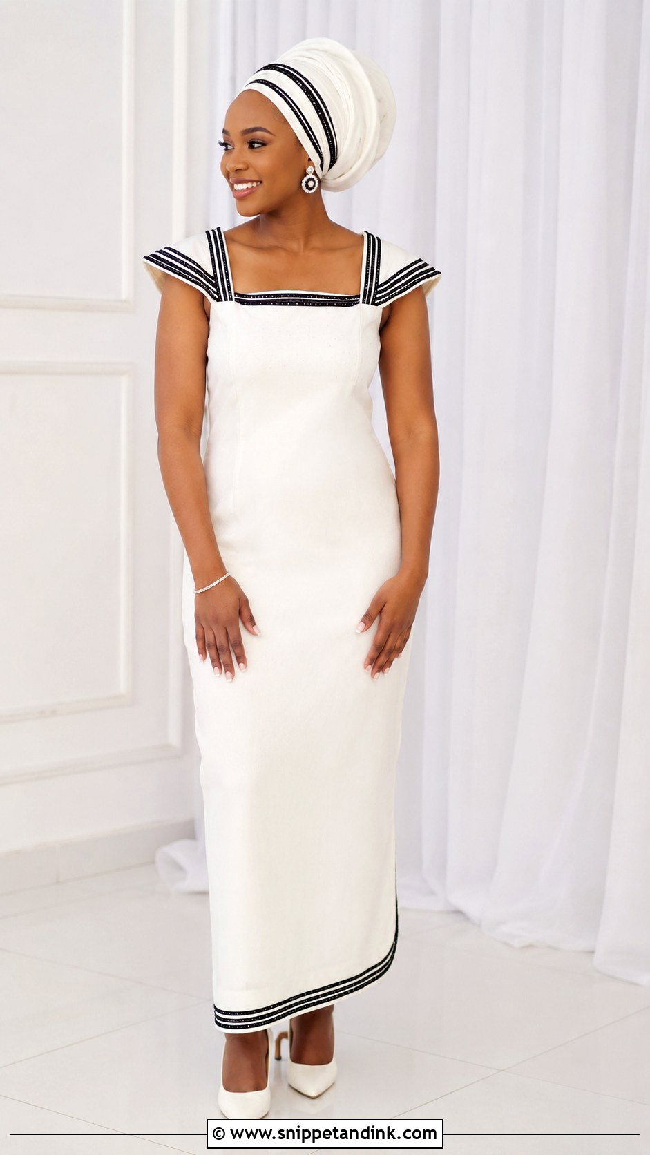 Simple Xhosa Wedding Dress - Snippet and Ink - 25 Xhosa Wedding Dresses