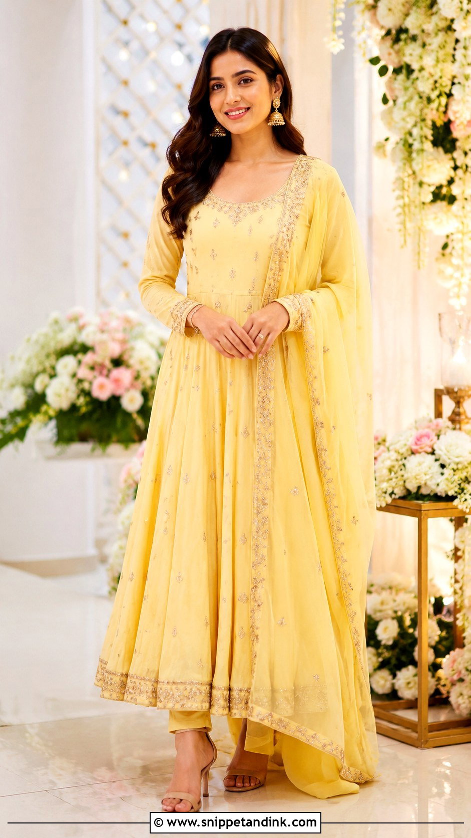 Simple Yellow Roka Outfit - Snippet and Ink - 25 Roka Ceremony Outfits Simple