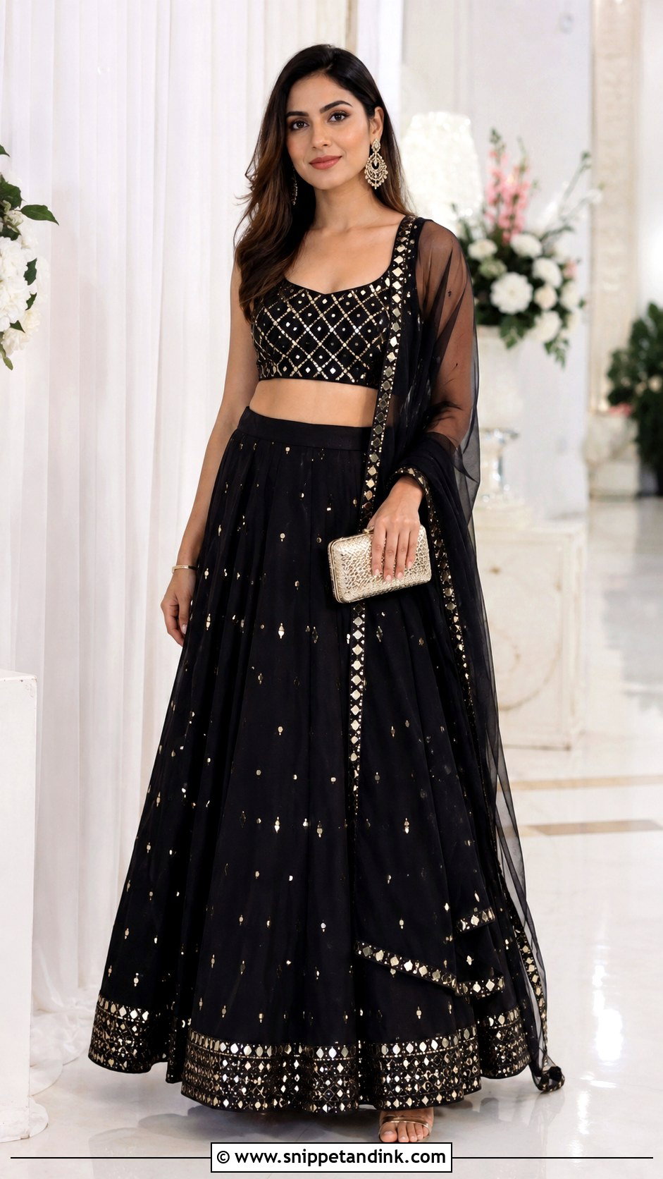 Sister Black Lehenga For Brother Wedding - Snippet and Ink - 30 Indian Brother Wedding Dress for Sister Ideas