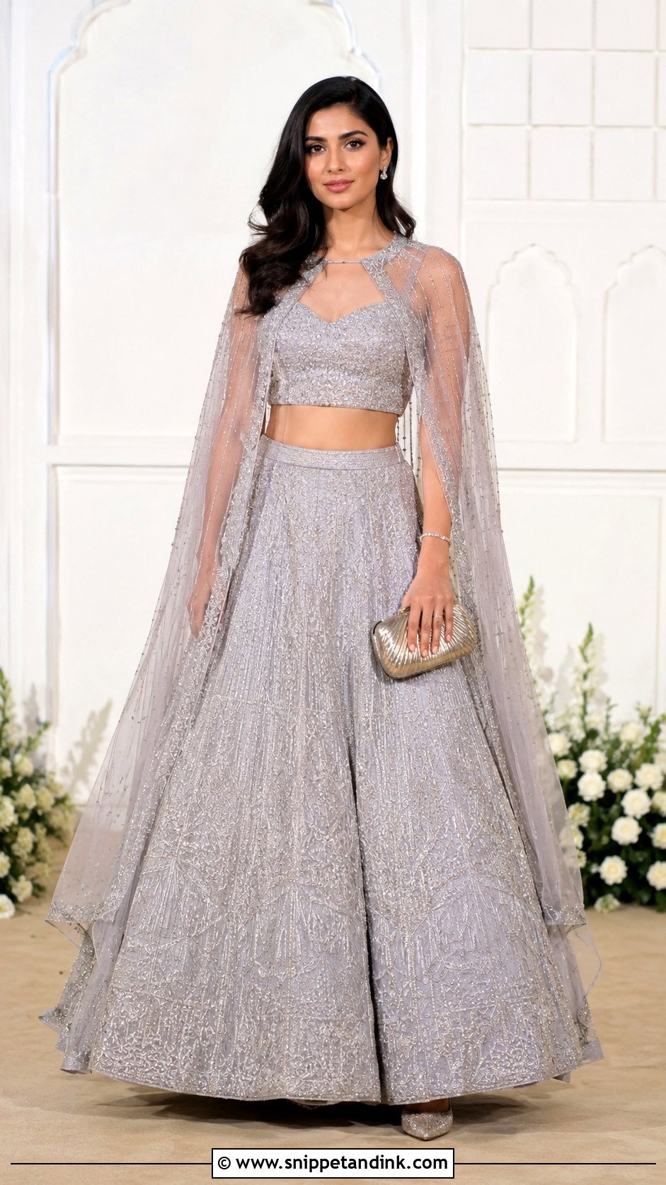 Sister Cape Lehenga For Brother Wedding - Snippet and Ink - 30 Indian Brother Wedding Dress for Sister Ideas