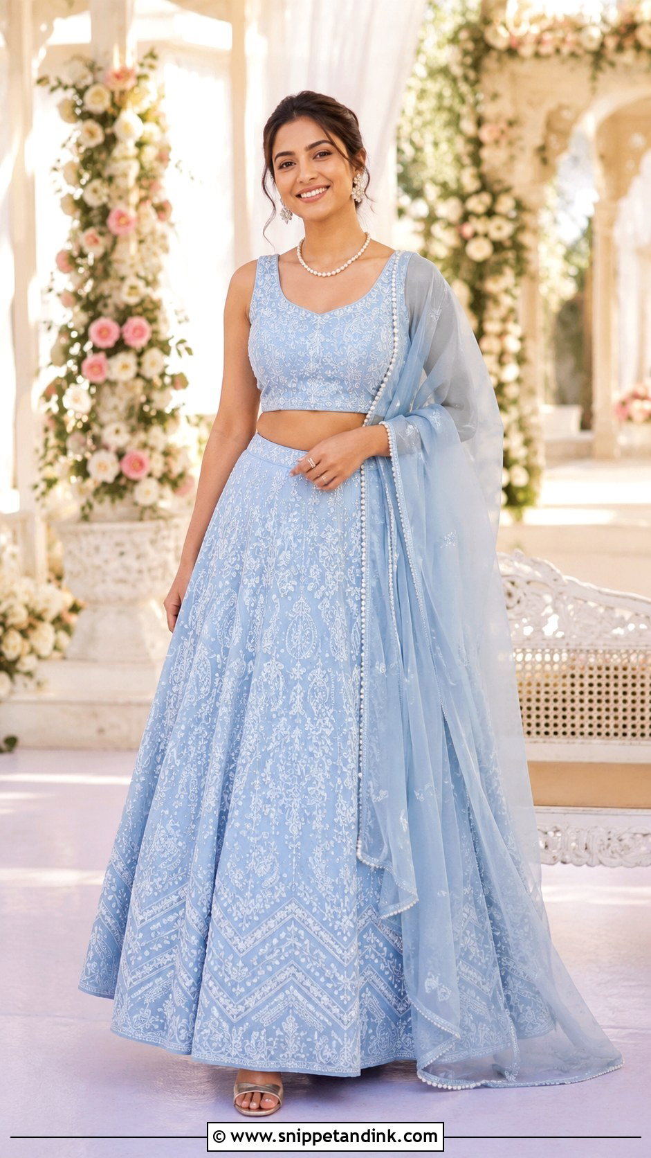 Sister Chikankari Lehenga For Brother Wedding - Snippet and Ink - 30 Indian Brother Wedding Dress for Sister Ideas