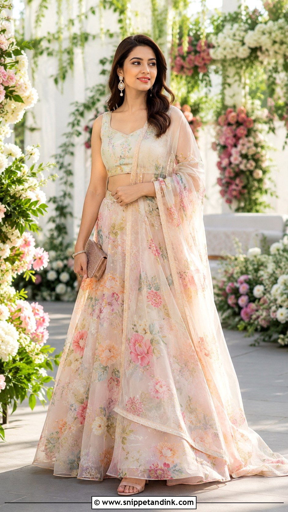 Sister Floral Lehenga For Brother Wedding - Snippet and Ink - 30 Indian Brother Wedding Dress for Sister Ideas