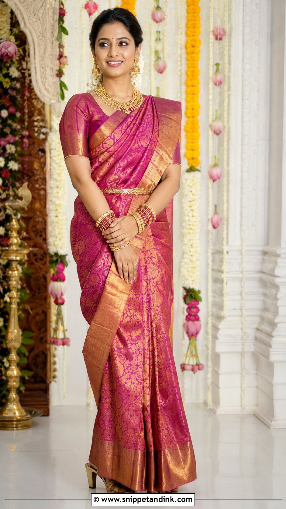 Sister Kanjivaram Saree For Brother Wedding - Snippet and Ink - 30 Indian Brother Wedding Dress for Sister Ideas