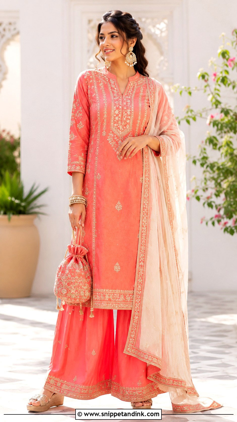 Sister Kurta Palazzo Set For Brother Wedding - Snippet and Ink - 30 Indian Brother Wedding Dress for Sister Ideas