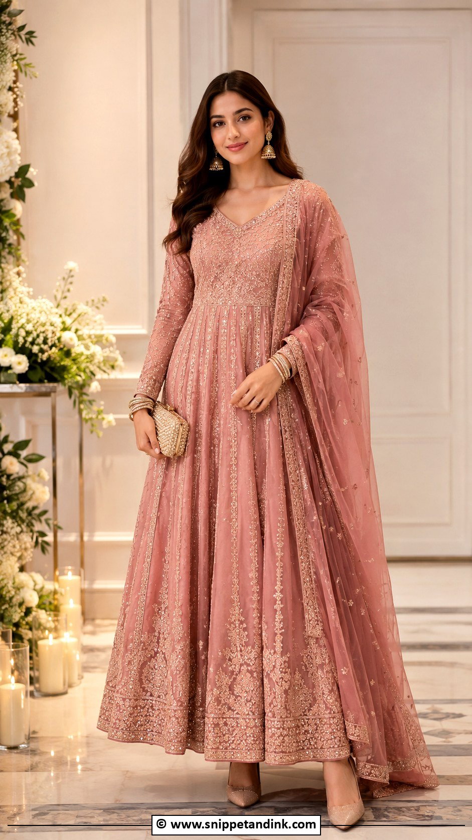Sister Of Groom Anarkali Suit Outfit - Snippet and Ink - 30 Brothers Wedding Outfit for Sister Ideas