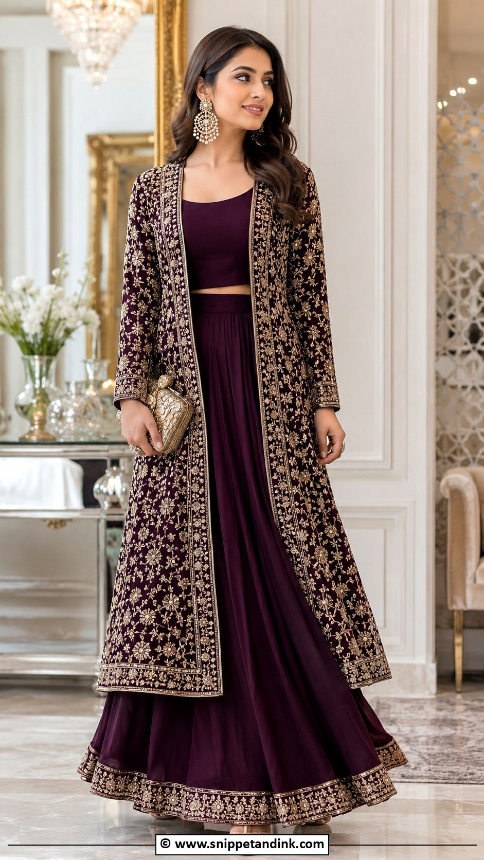 Sister Of Groom Jacket Lehenga Outfit - Snippet and Ink - 30 Brothers Wedding Outfit for Sister Ideas