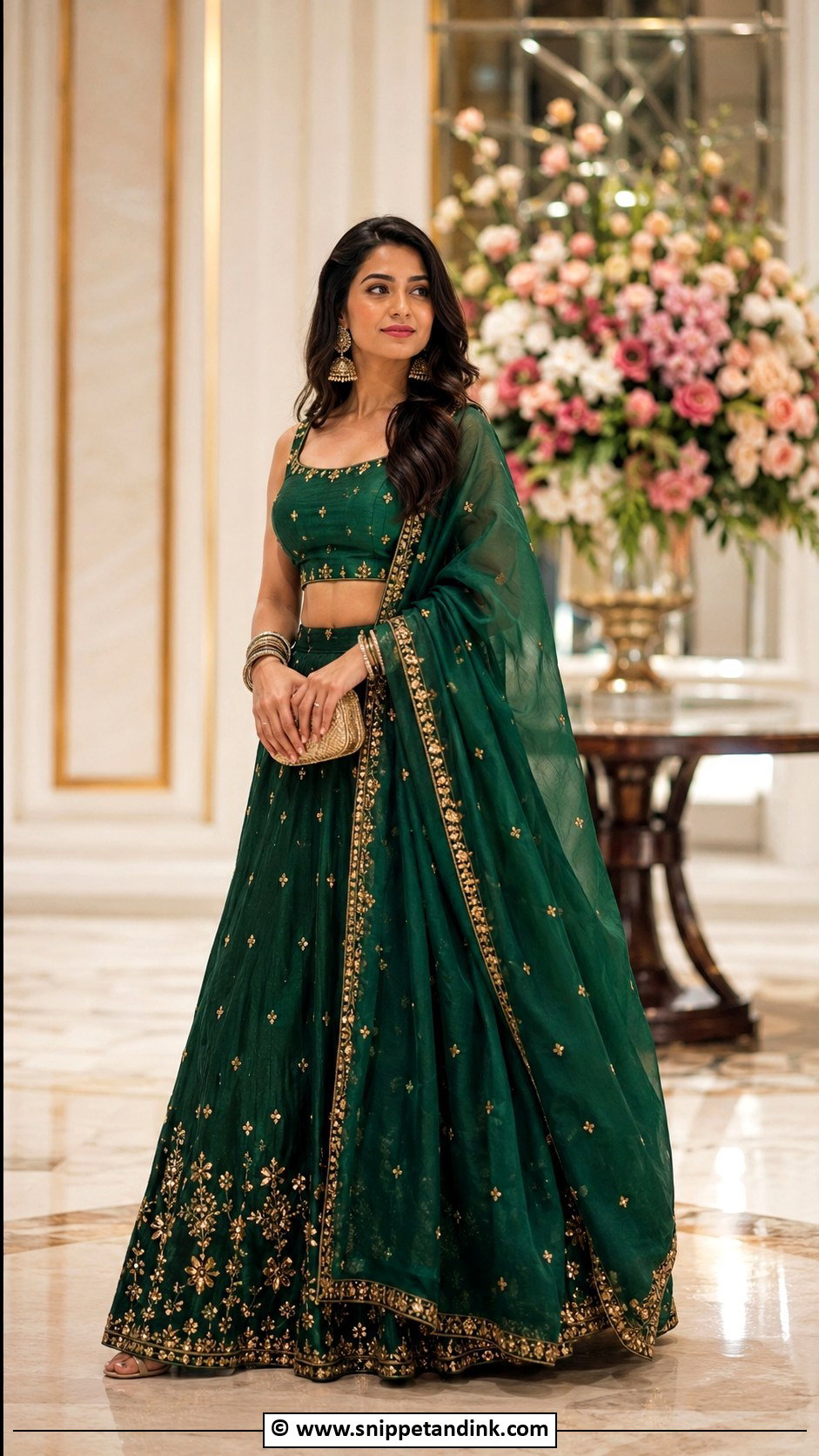Sister Of Groom Jewel Tone Lehenga Outfit - Snippet and Ink - 30 Brothers Wedding Outfit for Sister Ideas