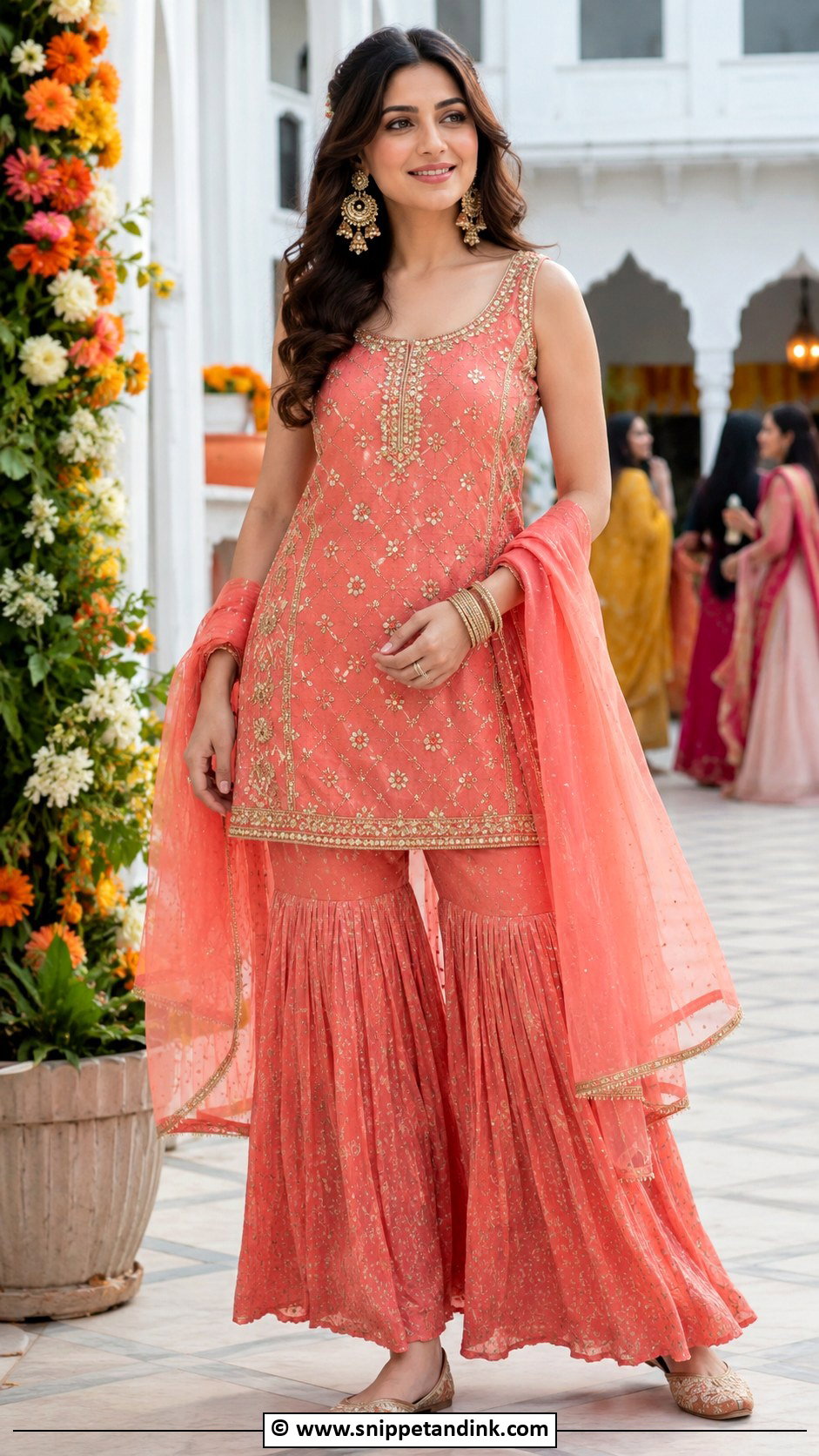 Sister Of Groom Sharara Outfit - Snippet and Ink - 30 Brothers Wedding Outfit for Sister Ideas