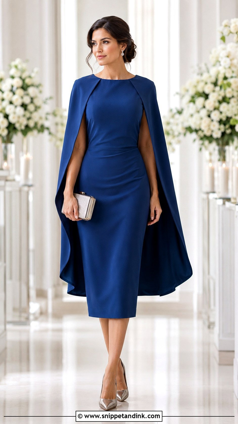 Sister Of The Bride Cape Dress - Snippet and Ink - 20 Sister Bride Ideas