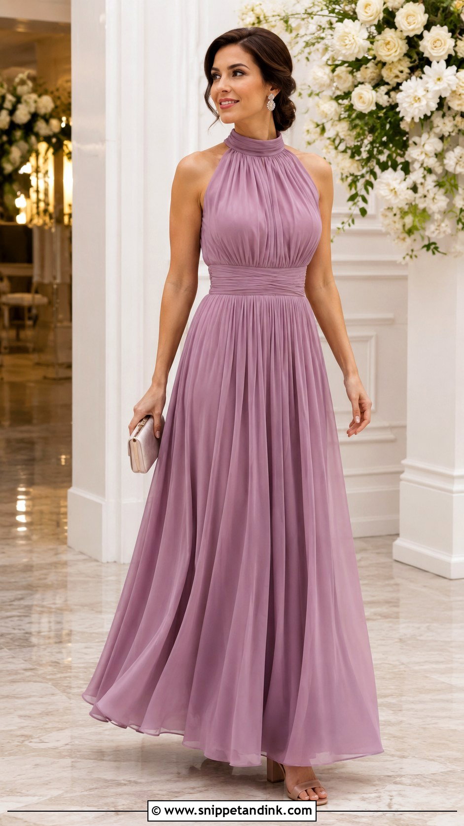 Sister Of The Bride Chiffon Maxi Dress - Snippet and Ink - 20 Brides Sister Dress Ideas