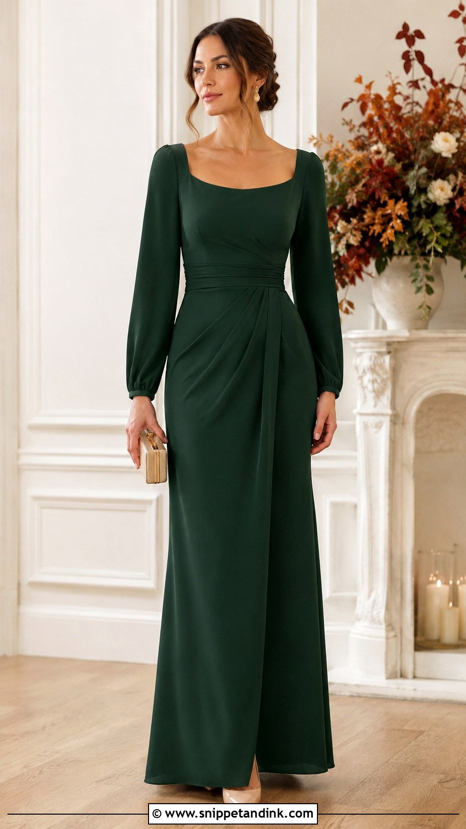 Sister Of The Bride Long Sleeve Dress - Snippet and Ink - 20 Brides Sister Dress Ideas
