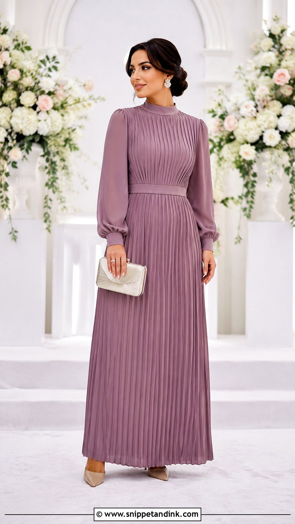 Sister Of The Bride Modest Maxi Dress - Snippet and Ink - 20 Brides Sister Dress Ideas