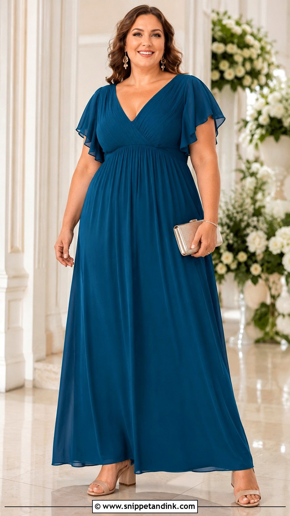 Sister Of The Bride Plus Size Empire Waist Dress - Snippet and Ink - 20 Brides Sister Dress Ideas