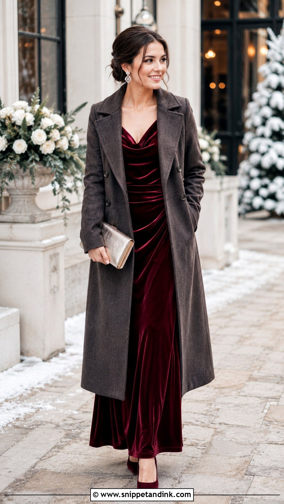 Sister Of The Bride Winter Wedding Outfit - Snippet and Ink - 20 Sister Bride Ideas