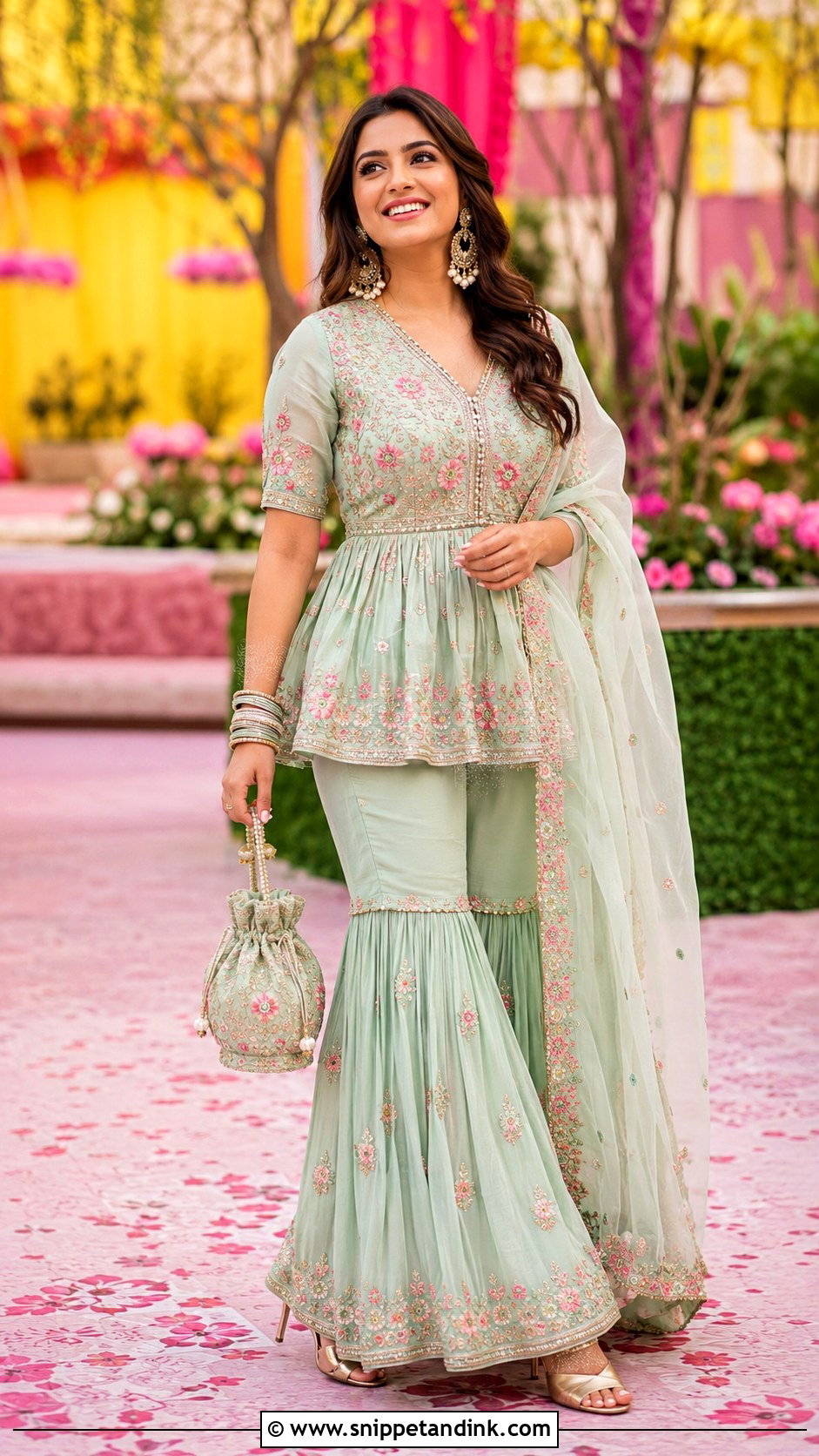 Sister Peplum Sharara For Brother Wedding - Snippet and Ink - 30 Indian Brother Wedding Dress for Sister Ideas