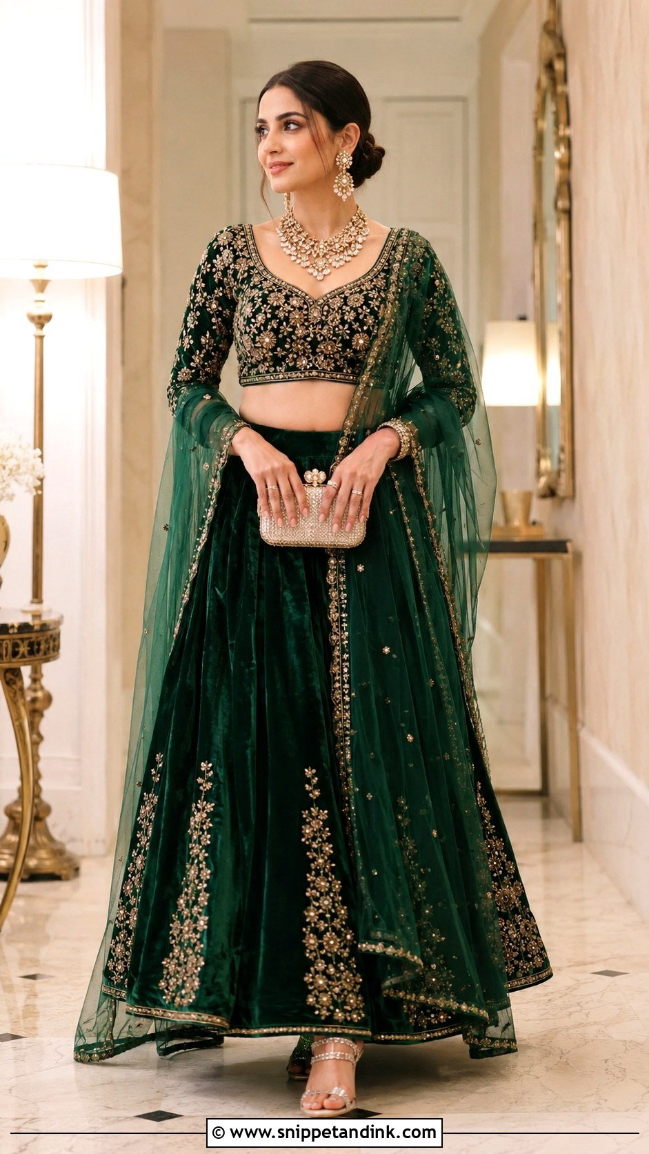 Sister Velvet Lehenga For Brother Wedding - Snippet and Ink - 30 Indian Brother Wedding Dress for Sister Ideas