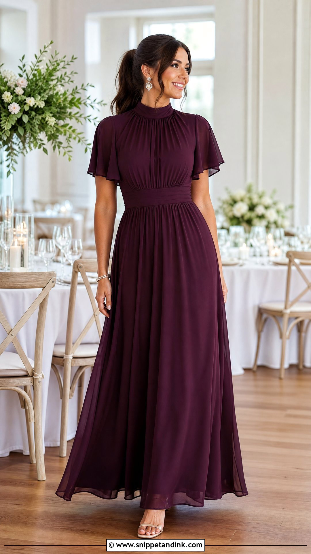 Sister of the Bride High Neck Maxi Dress - Snippet and Ink - 25 Wedding Dress for Bride Sister Ideas