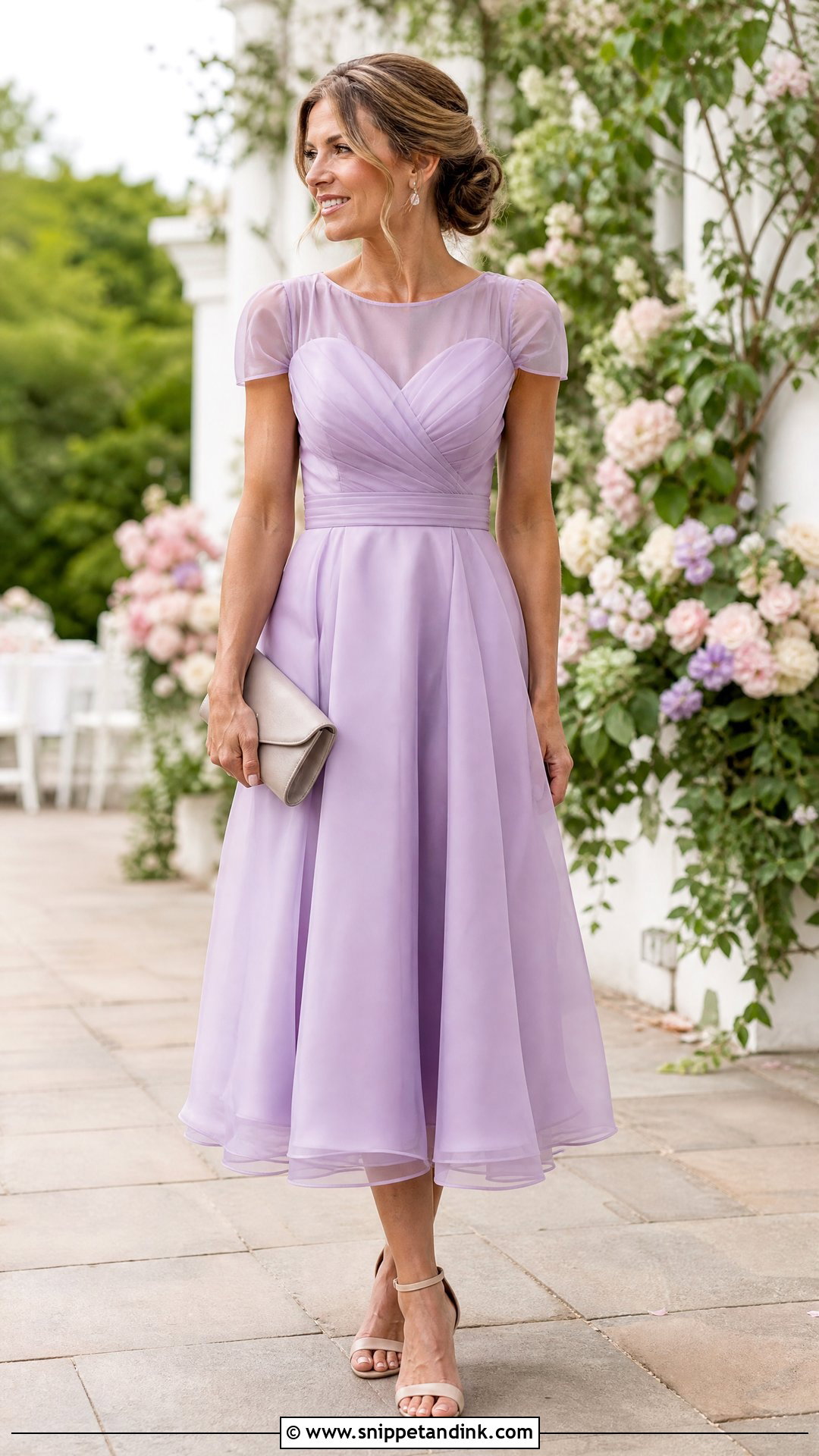 Sister of the Bride Organza Midi Dress - Snippet and Ink - 25 Wedding Dress for Bride Sister Ideas