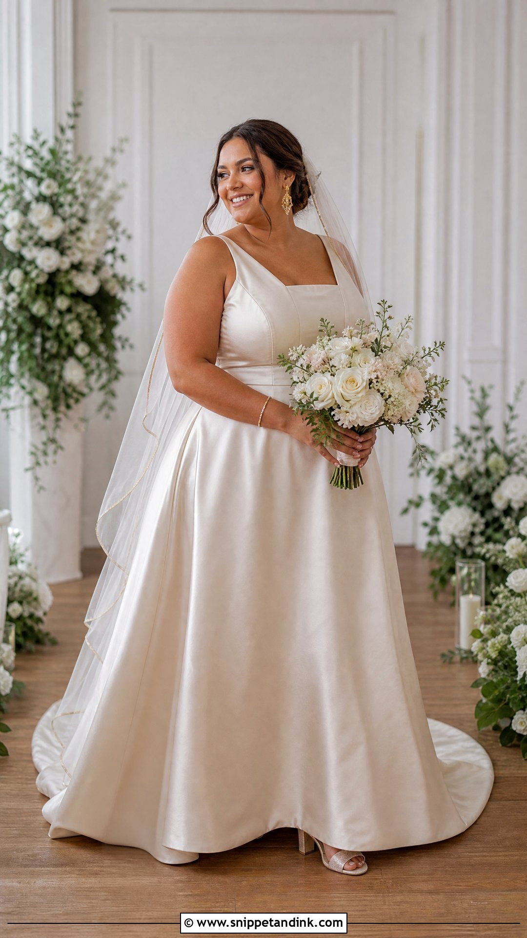 Size 16 Champagne Wedding Dress With Gold Accessories - Snippet and Ink - 20 Size 16 Wedding Dress Ideas