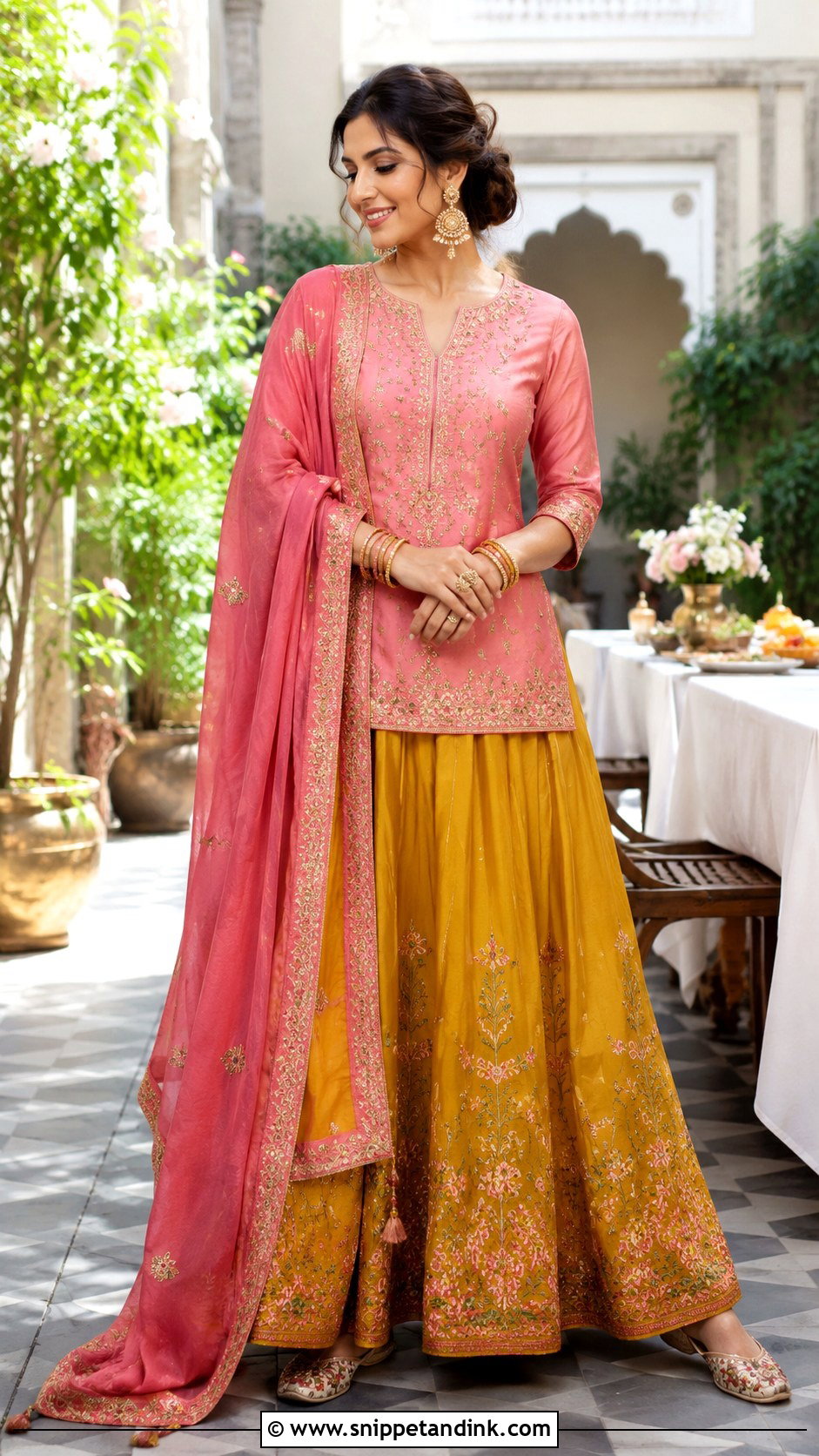Skirt And Kurti Look - Snippet and Ink - 25 Indian After Marriage Look Ideas