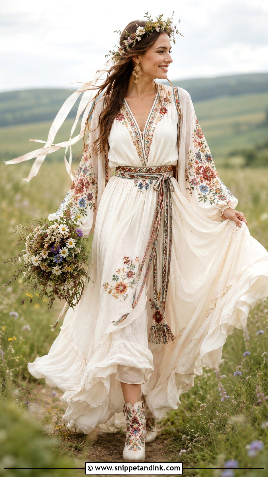 Slavic Boho Wedding Dress - Snippet and Ink - 20 Slavic Wedding Dress Ideas