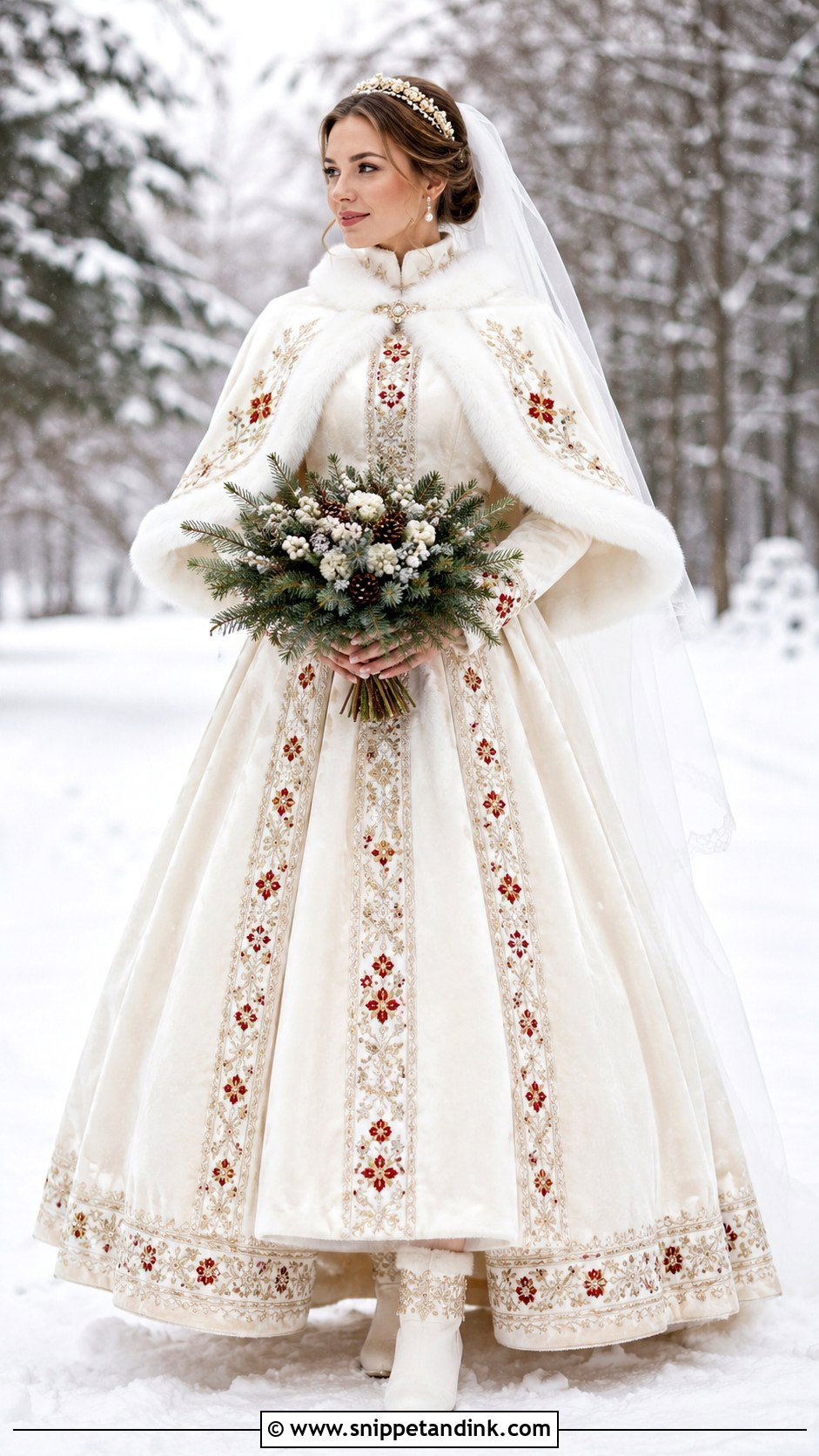 Slavic Winter Wedding Dress - Snippet and Ink - 20 Slavic Wedding Dress Ideas